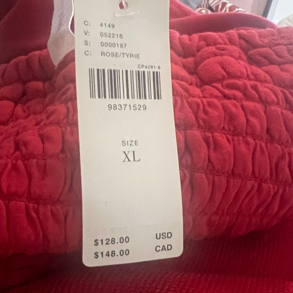 Anthropologie women’s XL Daily Practice Strapless Side Bow Midi Dress - Picture 5 of 5